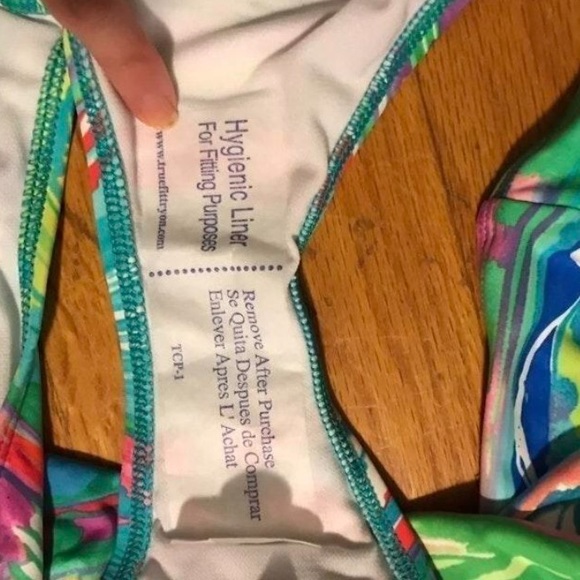 RALPH LAUREN Beautiful NWT bikini bottoms tropical print blue green coral white - Picture 15 of 16